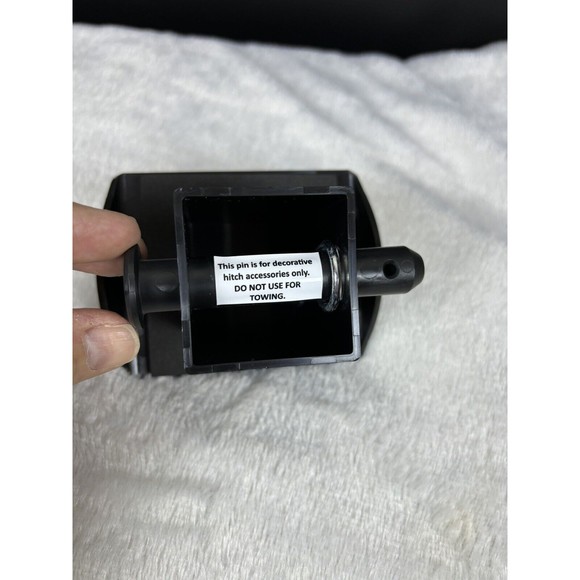 DUCK COMMANDER Chrome BLACK USA MADE 2x2 Trailer HITCH COVER Oval Plastic Willie - Picture 6 of 7